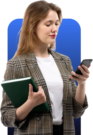 Lady-With-Smart-Phone-In-Hand